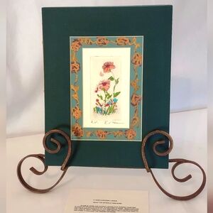 E. Rose Vintage Signed Original Watercolor